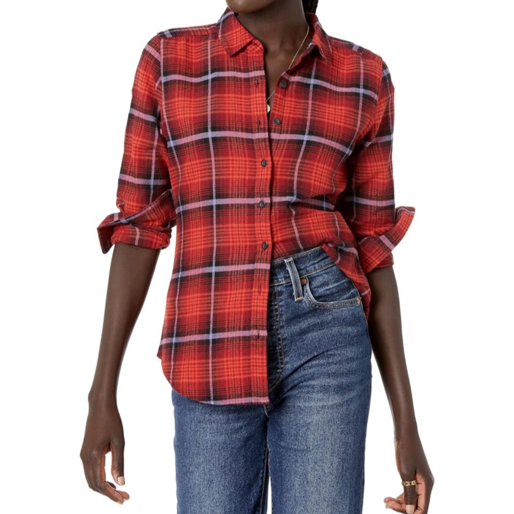 NWT Goodthreads Brushed Flannel Button Down Shirt